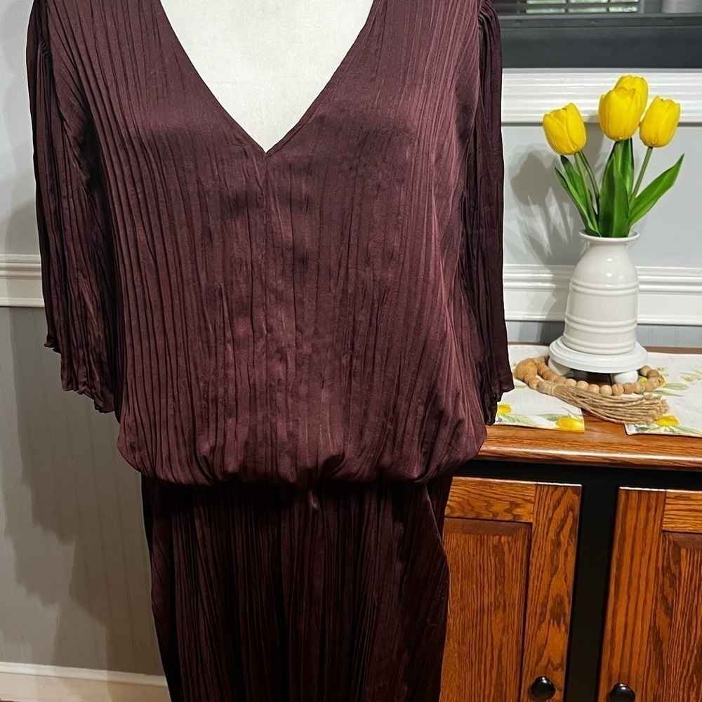 VINCE Women’s Pleated Dress - Picture 2 of 7